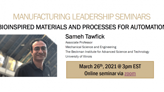 Manufacturing Seminar: Tawfick